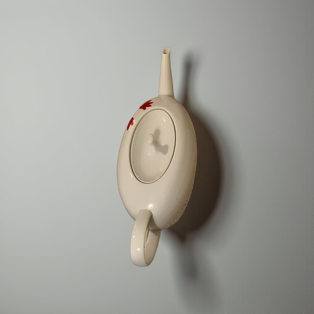 MIKASA PURE RED SL-134 rare TEAPOT COFFEE POT with lid excellent condition - Picture 4 of 10